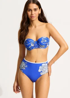 Seafolly Ahoy Bustier Bikini Top - | Underwire|Underwire