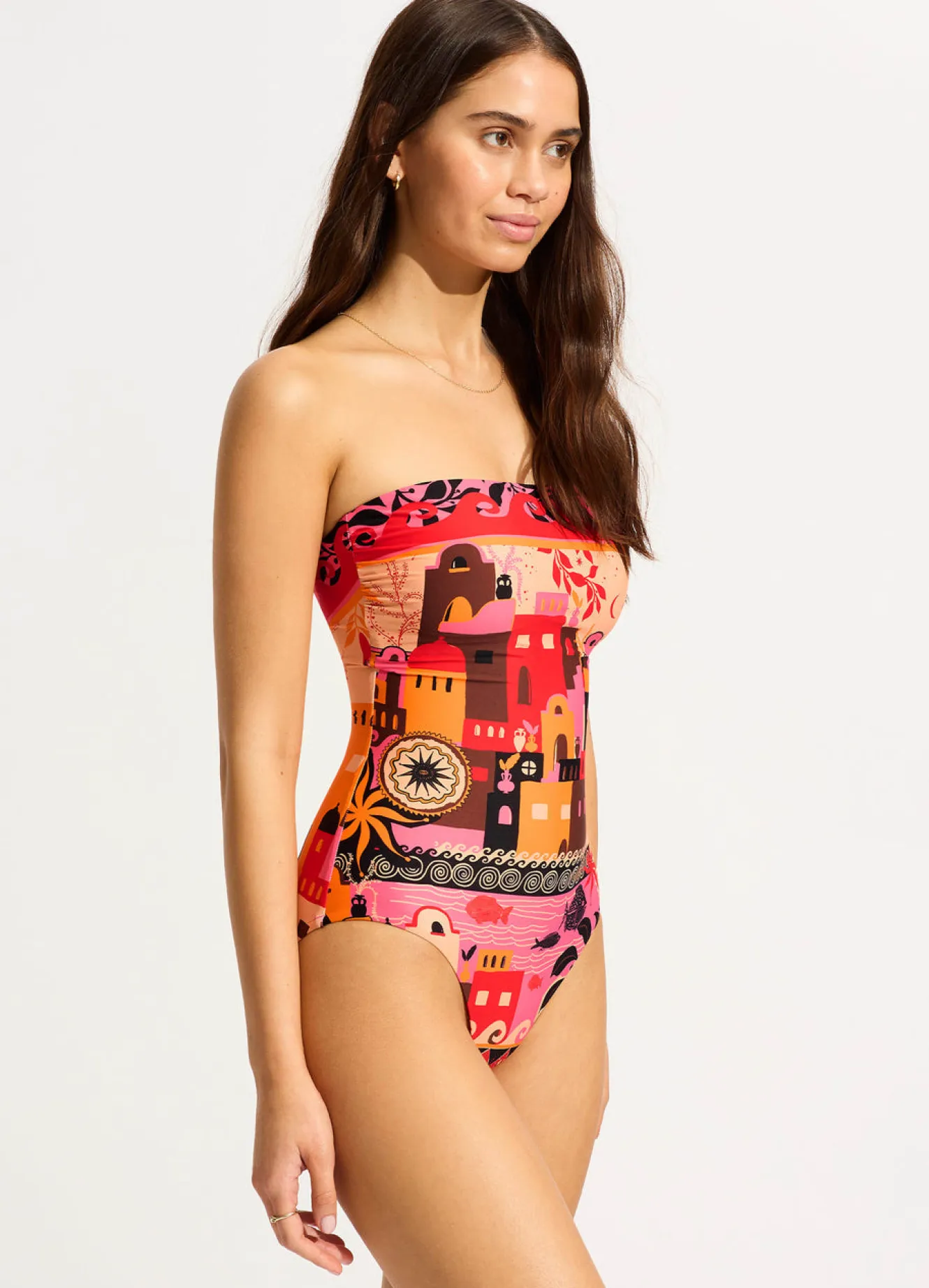 Seafolly Atlantis Bandeau One Piece - | Bandeau|Bandeau