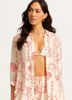 Seafolly Atlantis Shirt - | Tops