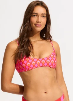Seafolly Birds Of Paradise Bralette Bikini Top - | Bralette|Bralette