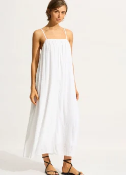Seafolly Broderie Maxi Dress - | Beach Dresses