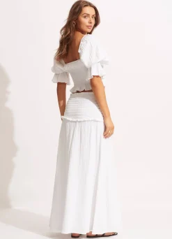 Seafolly Caspian Shirring Top - | Tops