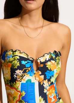 Seafolly Ciao Bella Bandeau One Piece - | Bandeau|Bandeau