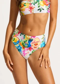 Seafolly Ciao Bella High Waisted Bikini Bottom - | Bikinis|High Waisted