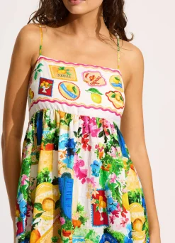 Seafolly Ciao Bella Maxi Dress - White| Beach Dresses