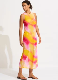 Seafolly Colour Crush Mesh Midi Cover Up - | Beach Dresses
