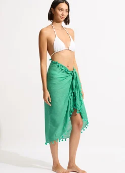 Seafolly Cotton Gauze Sarong - | Skirts & Sarongs
