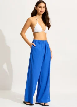 Seafolly Crinkle Beach Pant - | Pants & Shorts