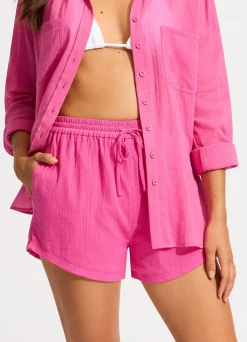 Seafolly Crinkle Short - | Pants & Shorts
