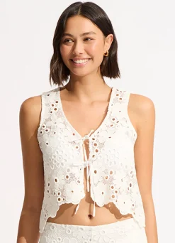 Seafolly Crochet Top - | Tops