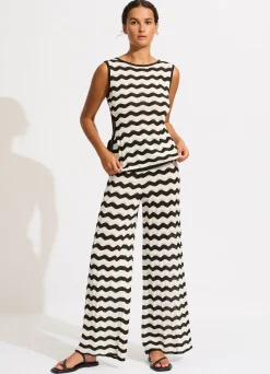 Seafolly Cut Out Knit Top - | Tops