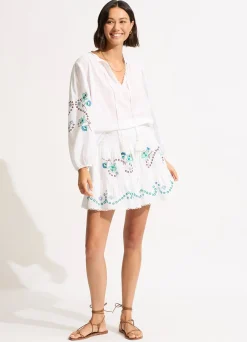 Seafolly Eden Embroidery Skirt - | Skirts & Sarongs