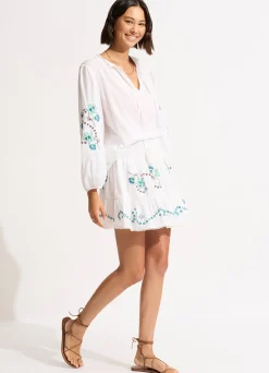 Seafolly Eden Embroidery Top - | Tops