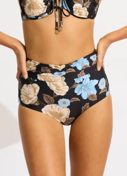 Seafolly Garden Party High Waisted Bikini Bottom - | High Waisted|High Waisted