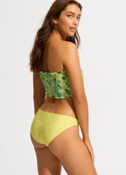 Seafolly Garden Party Reversible Hipster Bikini Bottom - Lime Light| Hipster|Hipster