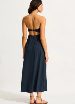 Seafolly Lucia Frill Midi Dress - | Beach Dresses