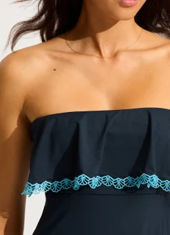 Seafolly Lucia Frill Midi Dress - | Beach Dresses