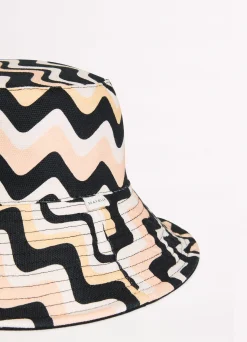 Seafolly Neue Wave Reversible Buckethat - | Beach Hats