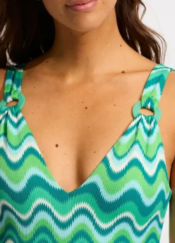 Seafolly Neue Wave V Neck One Piece - | V Neck|V Neck