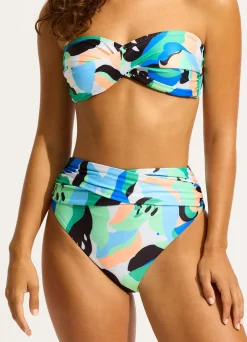 Seafolly Rio High Waist Wrap Front Bikini Bottom - | Bikinis|High Cut