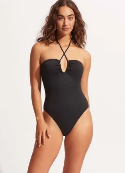 Seafolly Sea Dive Bandeau One Piece - | Bandeau|Bandeau