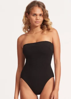 Seafolly Sea Dive DD Bandeau One Piece - | Bandeau|Bandeau