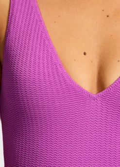 Seafolly Sea Dive Deep V Neck One Piece - | V Neck|V Neck