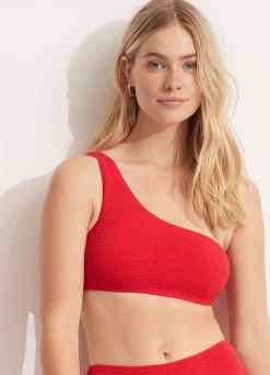 Seafolly Sea Dive One Shoulder Top - | Bandeau|Bandeau