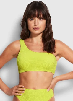 Seafolly Sea Dive One Shoulder Top - | Bandeau|Bandeau