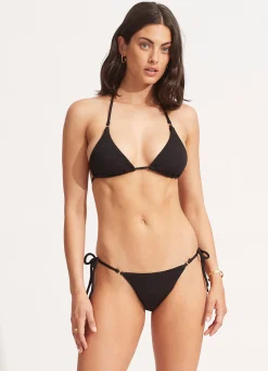 Seafolly Sea Dive Tie Side Rio Pant - | High Cut|High Cut