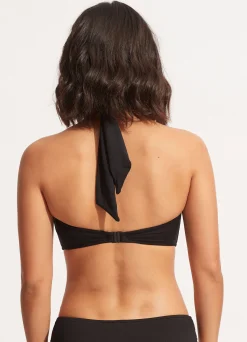 Seafolly Collective Halter Bandeau Bikini Top - | Bandeau|Bandeau