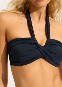 Seafolly Collective Halter Bandeau Bikini Top - | Bandeau|Bandeau