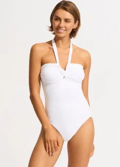 Seafolly Collective Halter Bandeau One Piece - | Bandeau|Bandeau
