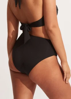 Seafolly Collective High Waist Wrap Front Pant - | High Waisted|High Waisted
