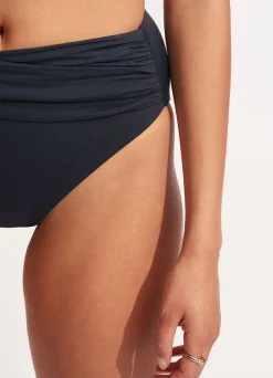 Seafolly Collective High Waist Wrap Front Pant - | High Waisted|High Waisted