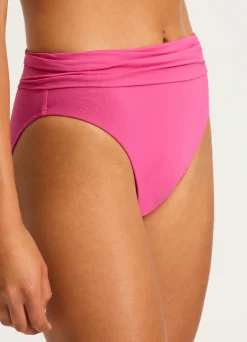 Seafolly Collective Roll Top Bikini Bottom - | More Coverage|More Coverage