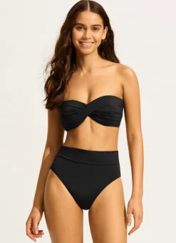 Seafolly Collective Roll Top Bikini Bottom - | More Coverage|More Coverage