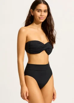 Seafolly Collective Roll Top Bikini Bottom - | More Coverage|More Coverage