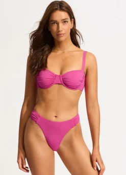 Seafolly Collective Ruched Underwire Bikini Top - | Underwire|Underwire