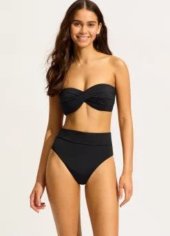Seafolly Collective Twist Bandeau Bikini Top - | Bikinis|Bandeau