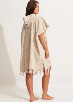 Seafolly SF Monogram Towel Poncho - | Beach Towels