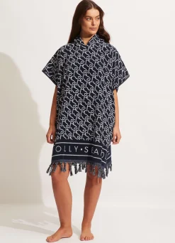 Seafolly SF Monogram Towel Poncho - | Beach Towels