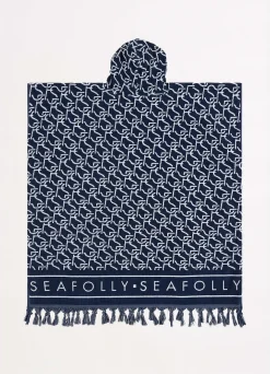 Seafolly SF Monogram Towel Poncho - | Beach Towels