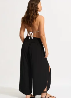 Seafolly Shirred Waist Wrap Pant - | Pants & Shorts