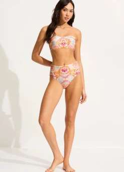 Seafolly Spring Festival Bustier Bandeau Bikini Top - Nectar| Bikinis|Bandeau