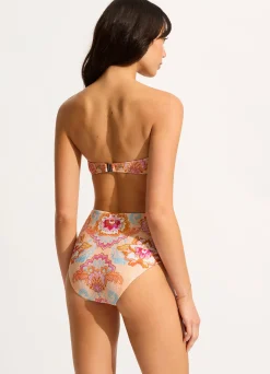Seafolly Spring Festival High Waisted Bikini Bottom - Nectar| Bikinis|High Waisted