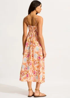 Seafolly Spring Festival Midi Dress - Nectar| Beach Dresses