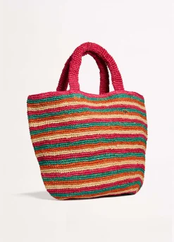 Seafolly Stripe Woven Tote Bag - | Beach Bags