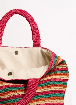 Seafolly Stripe Woven Tote Bag - | Beach Bags
