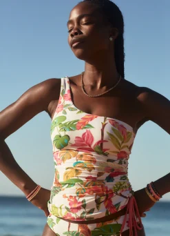 Seafolly Tropica One Shoulder Tankini Top - | Tankinis|Tankini